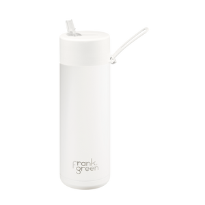 20oz Reusable Ceramic Bottle, White