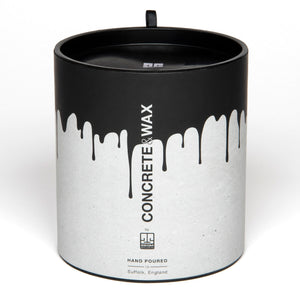 concrete and wax 3 wick large concrete pot packaging box