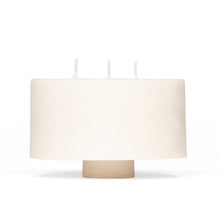 Load image into Gallery viewer, concrete and wax hand poured vegan soy fragranced 3 wick large candle
