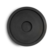 Load image into Gallery viewer, concrete and wax black concrete candle plate
