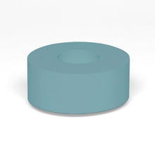 Load image into Gallery viewer, Concrete and Wax Hand Poured Soy Wax candle Large Candle Holder Set Teal Blue
