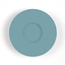 Load image into Gallery viewer, Concrete and Wax Hand Poured Soy Wax candle Large Candle Holder Set Teal Blue
