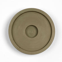 Load image into Gallery viewer, concrete and wax olive concrete candle plate
