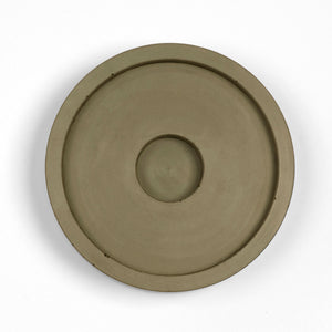 concrete and wax olive concrete candle plate