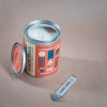 Load image into Gallery viewer, cord + iron american brand custom blended citronella candle north trail scent
