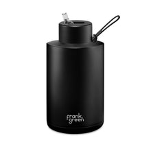 Load image into Gallery viewer, Frank Green 68oz 2L Ceramic Reusable Bottle with Straw Lid in Black

