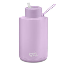 Load image into Gallery viewer, Frank Green 68oz 2L Ceramic Reusable Bottle with Straw Lid in Lilac Haze Purple
