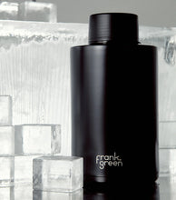 Load image into Gallery viewer, Frank Green 68oz 2L Ceramic Reusable Bottle with Straw Lid in Black Lifestyle shot
