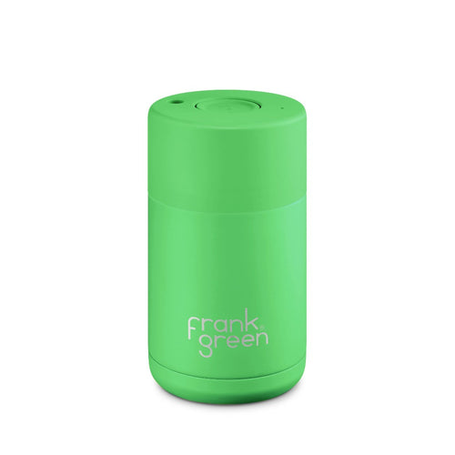 Frank Green Reusable Ceramic Cup 10oz Neon Green