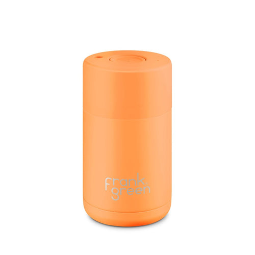 Frank Green Reusable Ceramic Cup 10oz Neon Orange