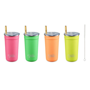 Frank green reusable party cup set of four cups in neon