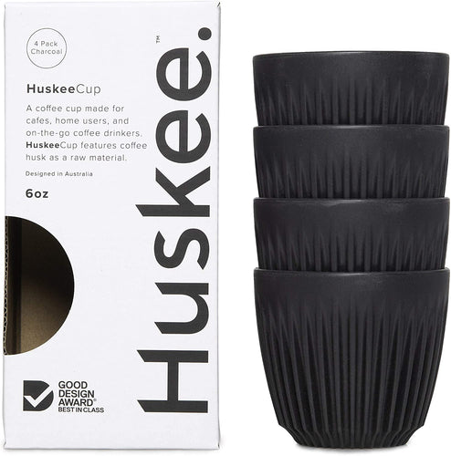 huskee cup packaging for 6oz four pack set of cups