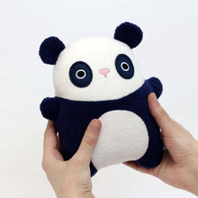 Load image into Gallery viewer, noodoll plush soft toy navy and white ricebamboo character being held
