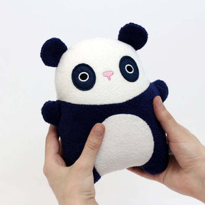 noodoll plush soft toy navy and white ricebamboo character being held