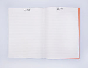A4 Undated Agenda Notebook, Stockholm Print