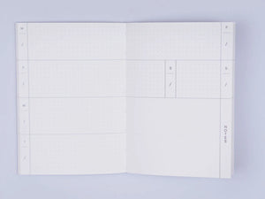 A6 Pocket Weekly Planner, Brush Check Print