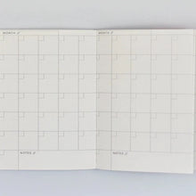 Load image into Gallery viewer, A6 Pocket Weekly Planner, Brush Check Print
