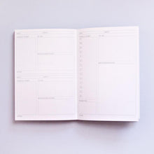 Load image into Gallery viewer, The completist A5 daily planner inside pages
