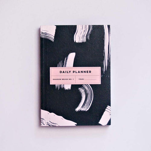 The completist A5 daily planner shadow brush front cover