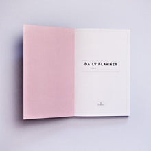 Load image into Gallery viewer, The completist A5 daily planner shadow brush cover with baby pink inside cover
