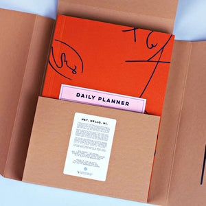 The completist daily planner notebook A5 leaf scribble