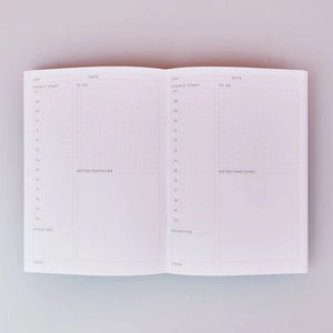 The Completist Slimline Monthly Planner Notebook Orchard Print