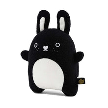 Load image into Gallery viewer, noodoll plush soft toy riceberry rabbit black and white side facing
