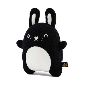 noodoll plush soft toy riceberry rabbit black and white side facing